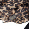 LOUIS VUITTON  Brown Leopard Sprouse Cashmere/ Silk Stole Scarf LOUIS VUITTON  Brown Leopard Sprouse Cashmere/ Silk Stole Scarf