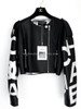 CHANEL 21S Logo Leather Jacket 38 *New