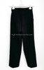 HERMES High Waisted Wool & Leather Pants 34