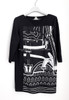HERMES 'Les Roues de Phaeton' Twillaine Tunic/ Mini Dress 36