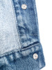 CHANEL 21P Logo Embossed Blue Denim Jacket 38 *New