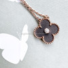 VAN CLEEF & ARPELS 2023 Holiday Pendant Obsidian/ Diamond/ RG