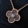 VAN CLEEF & ARPELS 2023 Holiday Pendant Obsidian/ Diamond/ RG