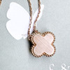 VAN CLEEF & ARPELS 2023 Holiday Pendant Obsidian/ Diamond/ RG