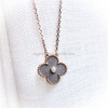 VAN CLEEF & ARPELS 2023 Holiday Pendant Obsidian/ Diamond/ RG