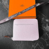 HERMES Silk'in Compact Wallet Mauve Pale/ Rose Darling/ Vert Vertigo *New HERMES Silk'in Compact Wallet Mauve Pale/ Rose Darling/ Vert Vertigo *New