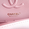 CHANEL 21S Pink Caviar Chevron Small Classic Flap GHW *New