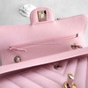 CHANEL 21S Pink Caviar Chevron Small Classic Flap GHW *New