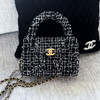 CHANEL 24P Tweed Kelly Nano Shopping Bag *New