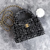 CHANEL 24P Tweed Kelly Nano Shopping Bag *New