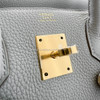 HERMES Birkin 30 Gris Perle Togo Gold Hw *New