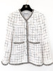 CHANEL 17S Fantasy Tweed 'Robot' Jacket White 38