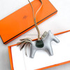 HERMES Rodeo PM Charm Bleu Glacier/ Trench/ Vert Anglais/ Sauge