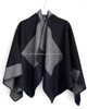 HERMES H Passant Poncho Cashmere/ Silk Twill *New