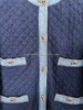 CHANEL 20P Denim Jacket CC Buttons 38