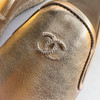 CHANEL Gold CC Espadrilles 36 *New