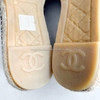 CHANEL Iridescent Tweed & Leather CC Espadrilles 36 *New