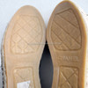 CHANEL Iridescent Tweed & Leather CC Espadrilles 36 *New