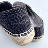 CHANEL Iridescent Tweed & Leather CC Espadrilles 36 *New