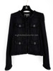CHANEL 17C Paris-Cuba Little Black Jacket w Braided Tweed Trim 36
