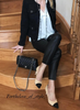 CHANEL 17C Paris-Cuba Little Black Jacket w Braided Tweed Trim 36