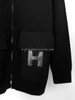 HERMES H Pocket Wool Knit Jacket 36 *New
