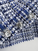 CHANEL 20P Tweed Jacket 34 Blue/ White *New