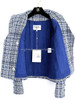 CHANEL 20P Tweed Jacket 34 Blue/ White *New