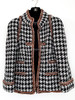 CHANEL 17K Houndstooth Tweed Jacket 36