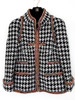 CHANEL 17K Houndstooth Tweed Jacket 36