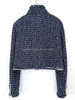 CHANEL 15P Blue Fantasy Tweed Jacket 38