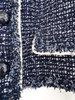 CHANEL 15P Blue Fantasy Tweed Jacket 38