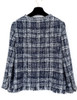 CHANEL 18P Fantasy Tweed Fringed Jacket 40 Blue