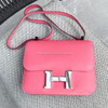 HERMES Constance 24 Rose Azalee Evercolor PHW