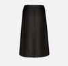 DIOR Wrap Leather Skirt CD Buckle 38 *New