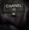 CHANEL 21P Tweed Skirt 38 Navy