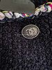 CHANEL 21P Tweed Skirt 38 Navy