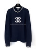 CHANEL 21P Cashmere CC Sweater 38