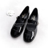 CHANEL Black Patent Mary Janes CC Turnlock 38 *New