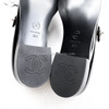 CHANEL Black Patent Mary Janes CC Turnlock 38 *New
