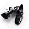 CHANEL Black Patent Mary Janes CC Turnlock 38 *New
