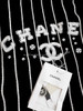 CHANEL 23P Varsity Cashmere Cardigan 36
