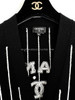 CHANEL 23P Varsity Cashmere Cardigan 36
