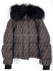 FENDI FF Logo Puffer Jacket/ Coat Fox Fur Trim *New