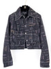 CHANEL 22P Denim Jacket 36 Black/ Multicolor *New