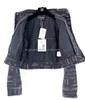 CHANEL 22P Denim Jacket 36 Black/ Multicolor *New