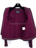 CHANEL 22A Metiers d'Art Burgundy Tweed Jacket 36