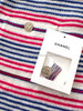 CHANEL 19C Striped Knit Skirt CC Buttons 38