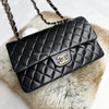 CHANEL Black Medium Classic Flap GHW
