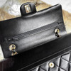 CHANEL Black Medium Classic Flap GHW